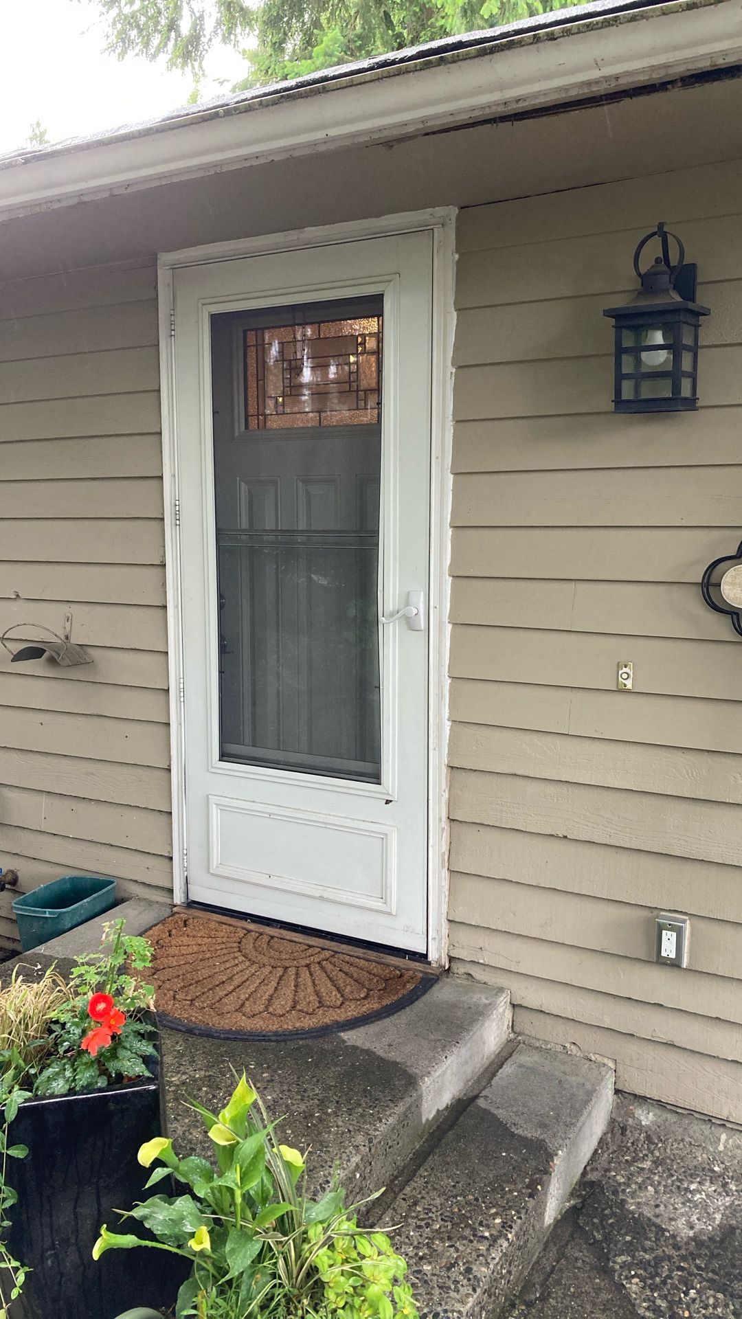 White Screen Door