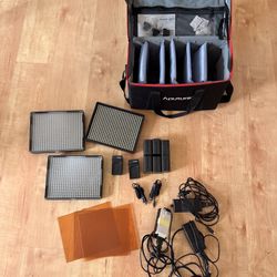Aputure LED Panel Light Kit + Case & Accessories