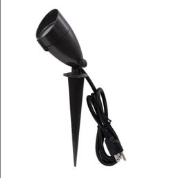 Soft White Line Voltage LED Spike Light with Adjustable lamp head Grey $10 Each