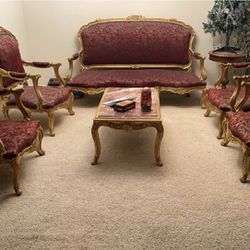 Living Room Antique Chair/Couch Set. High Quality 