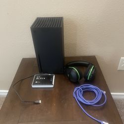 Xbox Series X 1 TB HD, 4 Tb External, With Turtle Beach Wireless Headset,  And 32 Inch TV