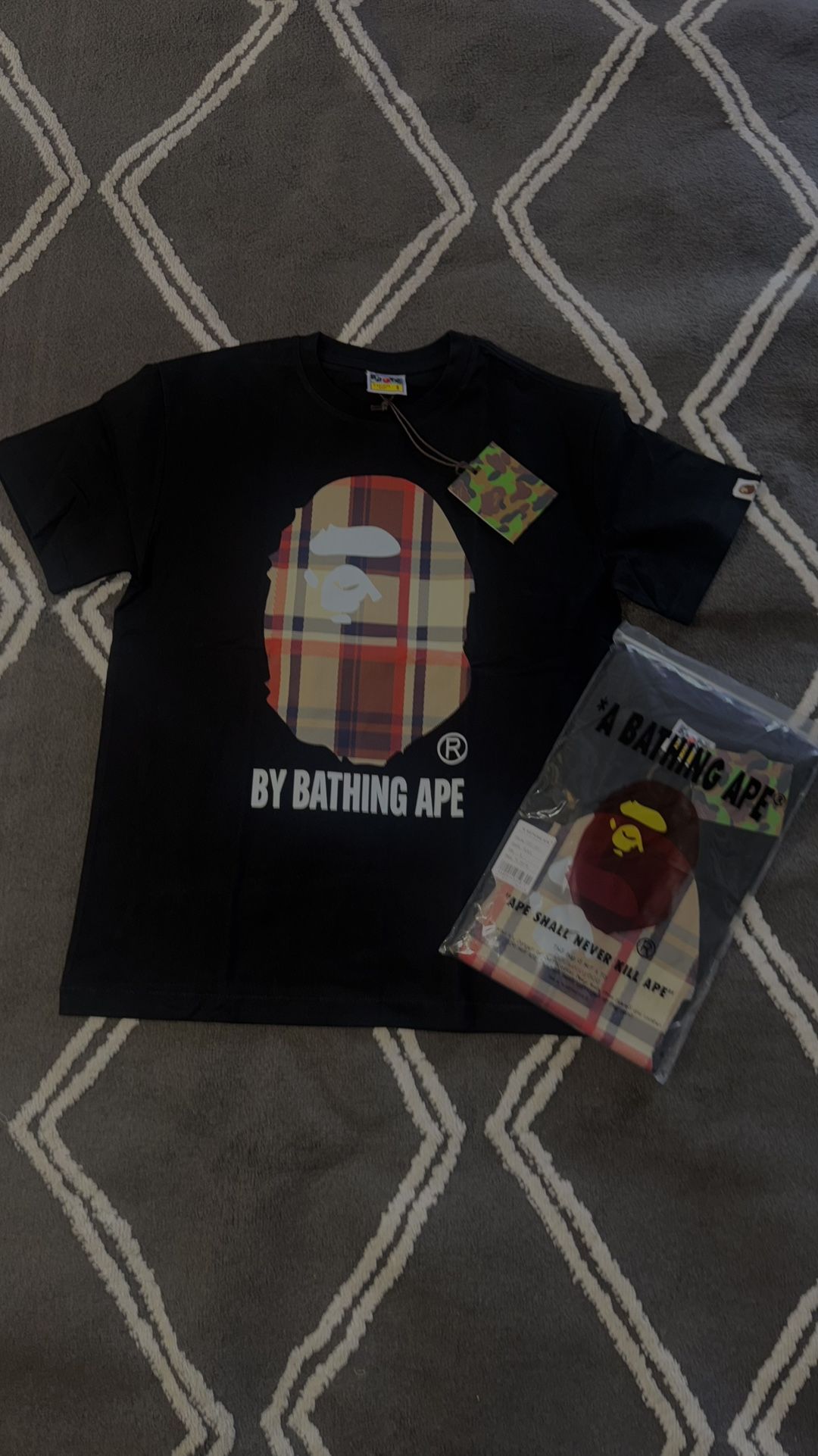 Bape Burberry Black Shirt