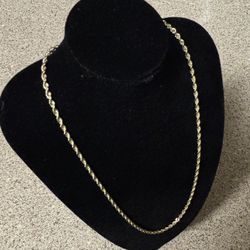 10k Solid 22” DC Rope Chain 