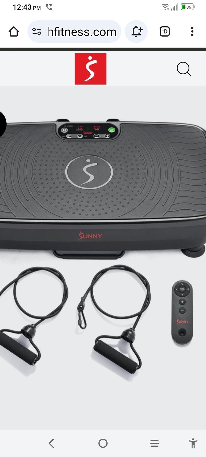 Fitboard 2D Vibration Platform With Resistance Band