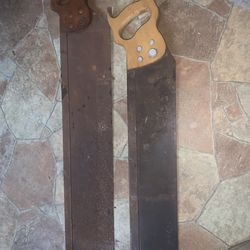 Antique Henry Disston Hand Saws