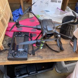 Yuneec Typhoon H or Typhoon H Plus hexacopter drone with its accompanying ST16S remote control.  