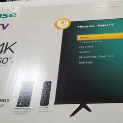 Hisense TV 50in with Roku