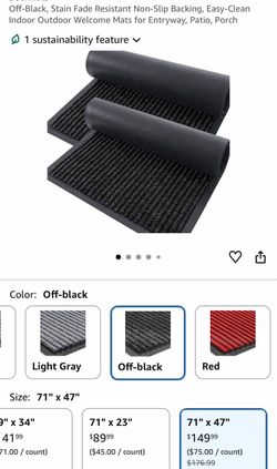 Indoor outdoor welcome mats