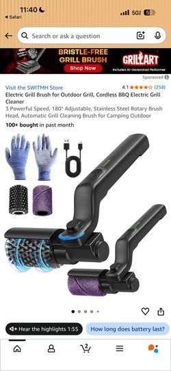 Electric Grill Brush Set