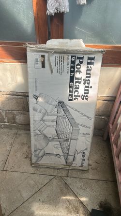 Old Dutch Hanging Pot Rack with Grid