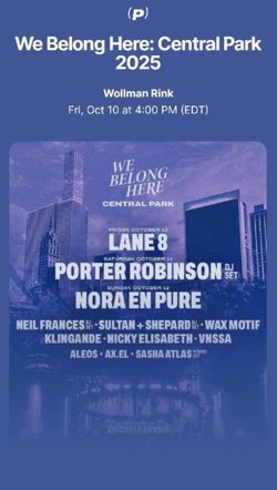 We Belong Here 2 Tickets!