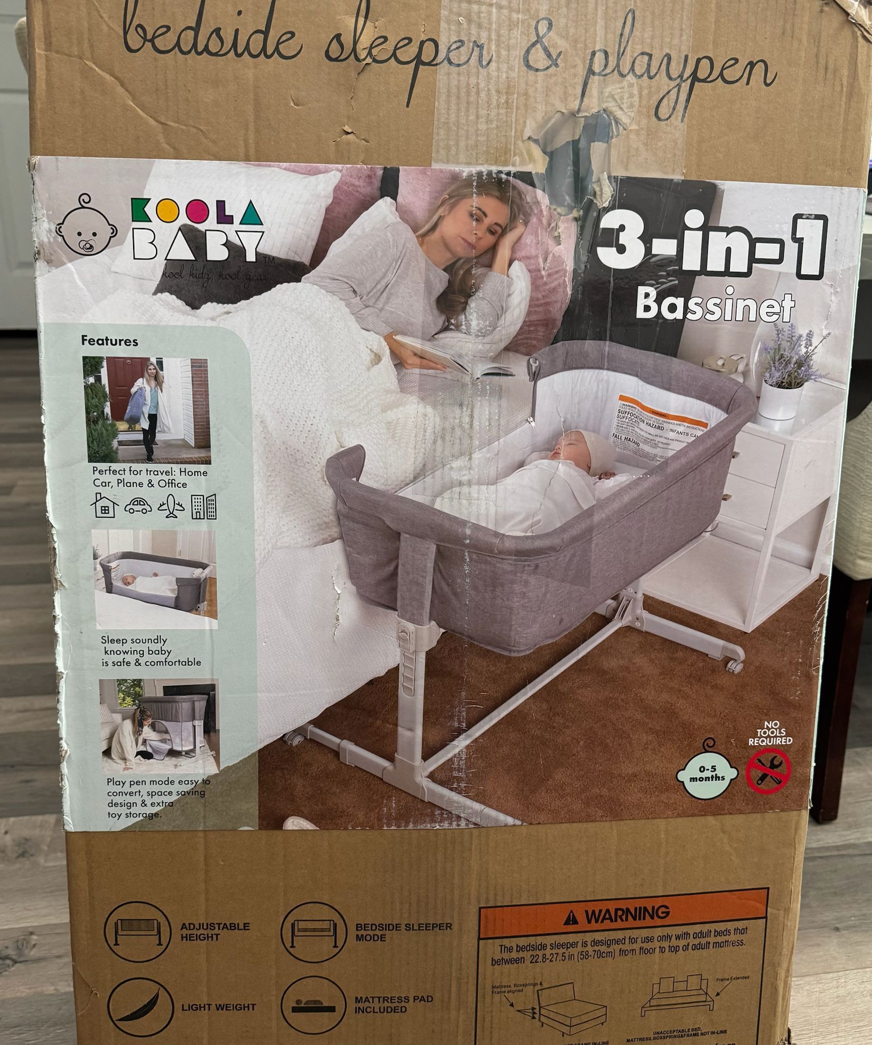 ¡Hola! Vendo esta cuna 3 en 1 de la marca Koala Baby, completamente nueva y en su caja original. Nunca se ha usado. Es súper versátil y perfecta para 