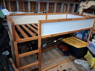 Kids Low Loft Bed Frame with Ladder