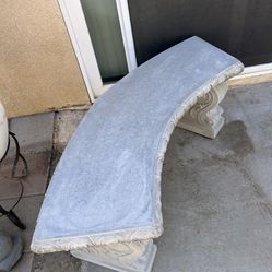 New Bench Made Out Of Cement 