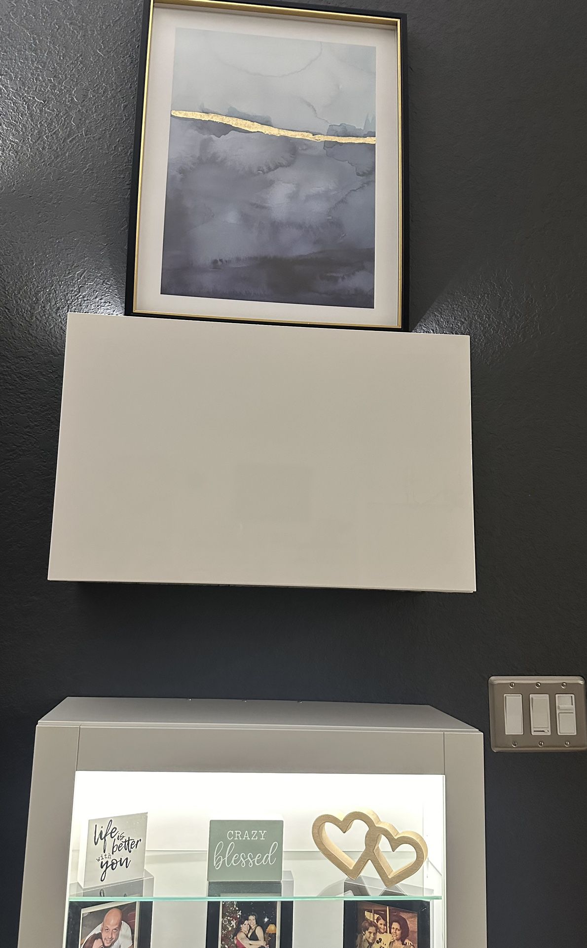 Wall Mount Shelving White With Storage
