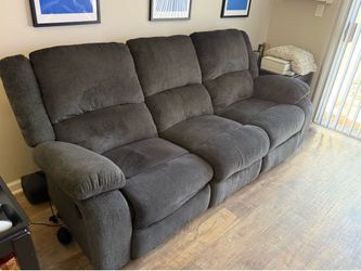 Dark grey couch