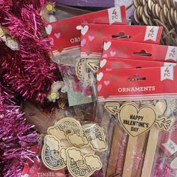 Big Bag Of Valentine Crafts And Decor