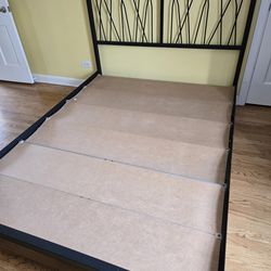 Queen size bed platform w/ headboard