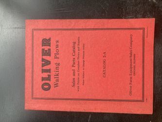 Oliver Walking Plows Sales And Parts Catalog 1930s
