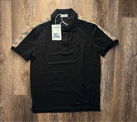 Black Burberry Polo T-Shirt