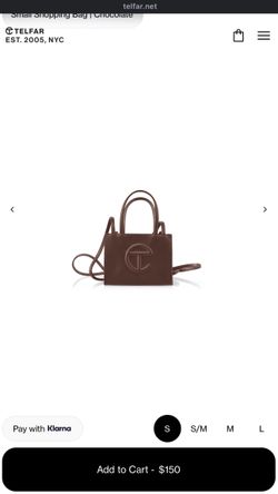 Purse Telfar small shopping bags $100-$125