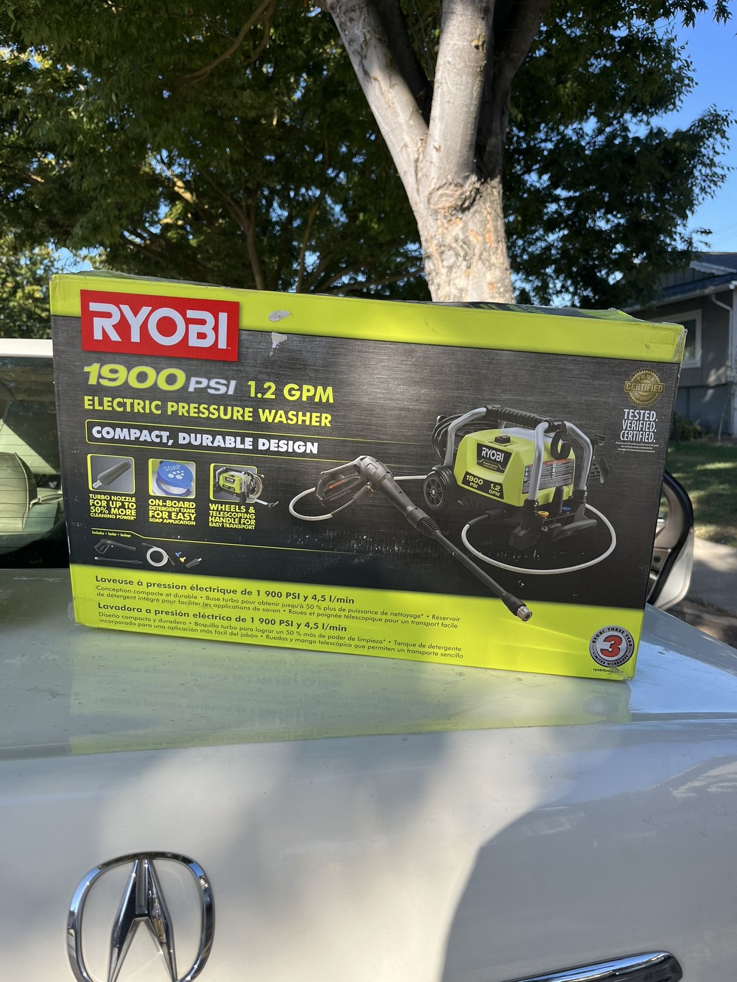 1900 PSI Ryobi Pressure Washer