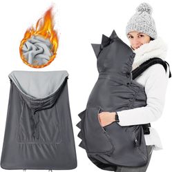 Orzbow  Baby Carrier Cover with Detachable Hood, Waterproof & Windproof, Universal for Baby Carriers and Baby Waist Stool, Baby Bunting Bag for 