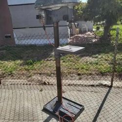 Buffalo Forge Company Drill Press Floor Model With Original Cast Aluminum Belt Cover