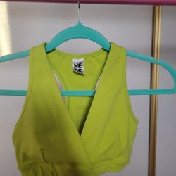 Lime Zumba Bra Size Small