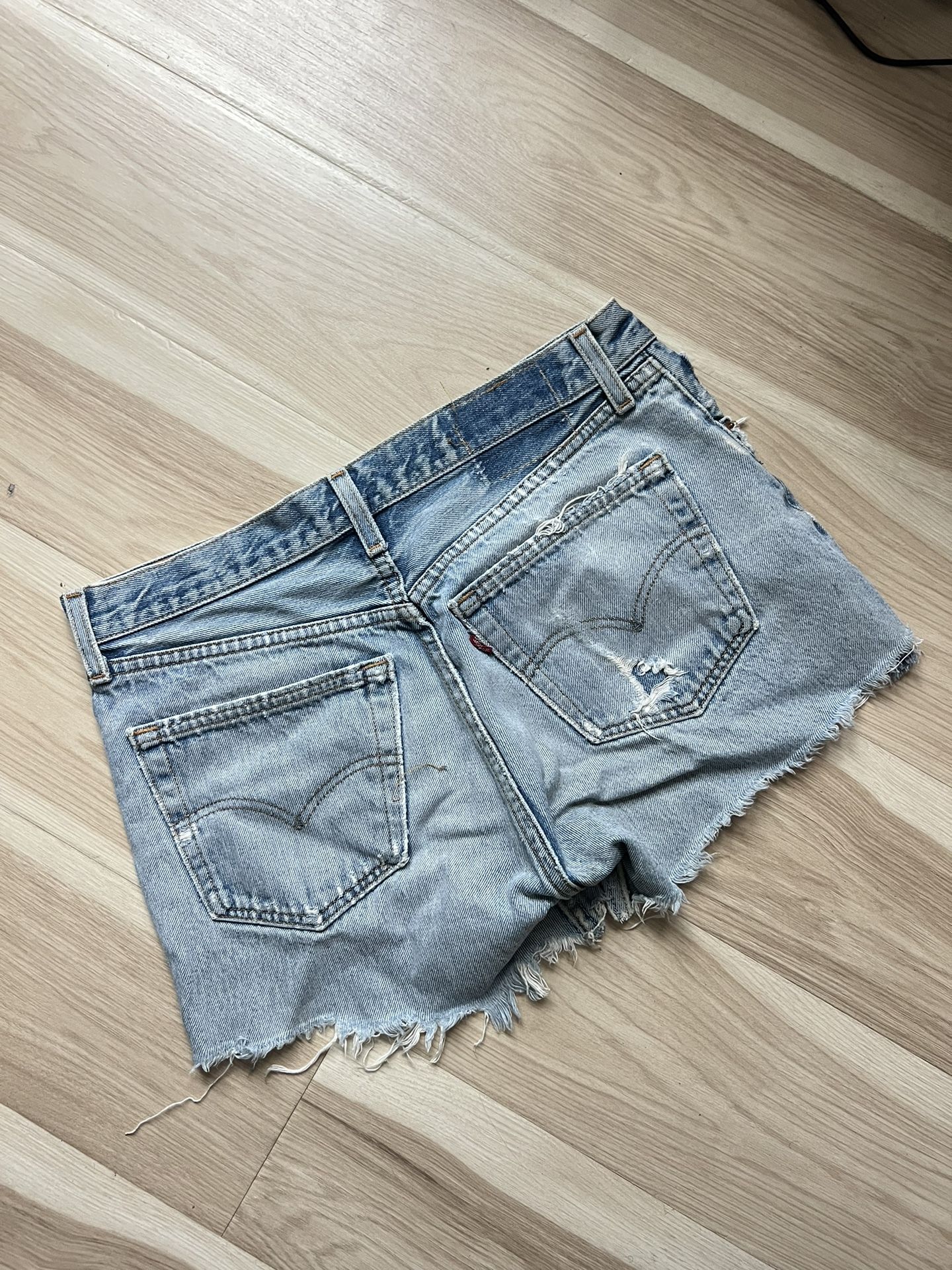 Levis 501 Distressed Vintage Fit Shorts