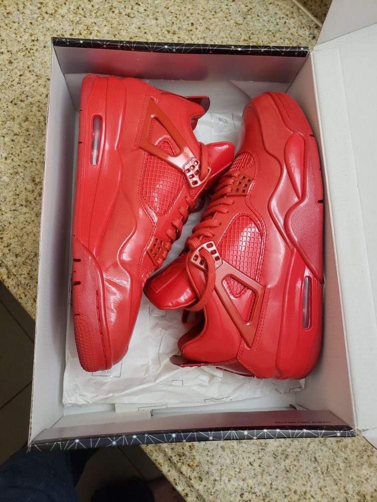 Nike jordan 4 11lab4 'red patent leather' sz 10.5