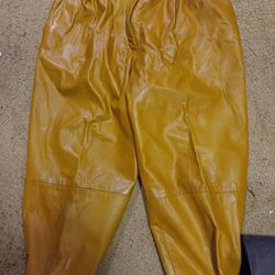 Woman Real Leather Pants Size 16