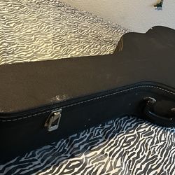 Samick acoustic guitar beautiful Browne/ strap and case