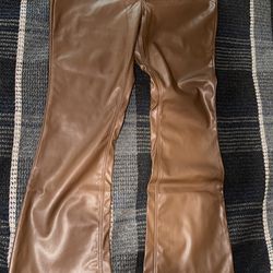 Forever 21 Brown Faux Leather Pants (Size L) – New with Tags