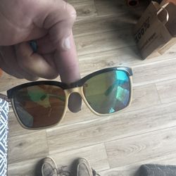 COSTA DEL MAR retro tortoise/green mirror ANAA polarized 580P sunglasses