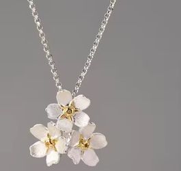 Forget-me-not Floral Pendant