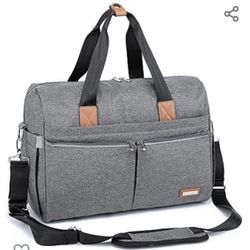 Diaper Bag, RUVALINO Large Travel Diaper Tote Multifunction for Mom and Dad Conv