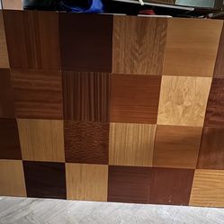 Custom Exotic Wood King Headboard w/ Sconces – $190  OBO