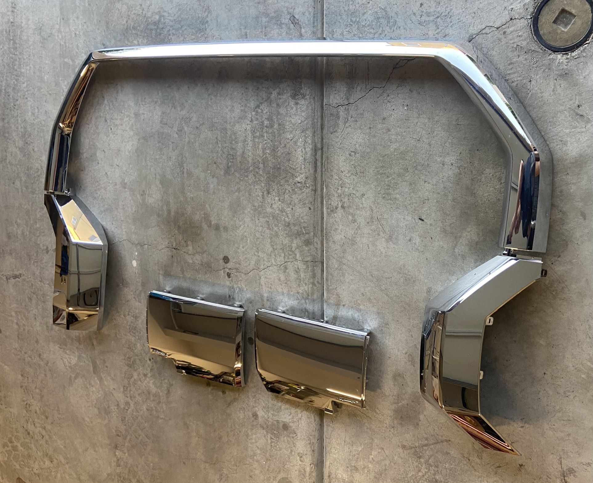 Tundra Chrome Grill Surround And Bumper Inserts.