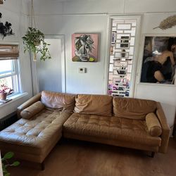 Poly And Bark Leather Sofa