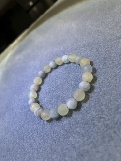 Elegant Frosted Bead Bracelet 