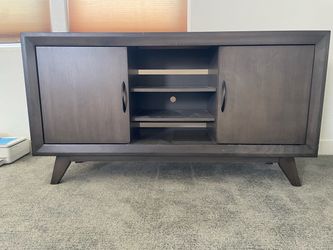 Mid-Century Modern TV Stand with Storage