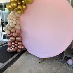 Free Baloon Garland And Backdrop