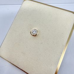14k 0.50ct Round Diamond Pendant 