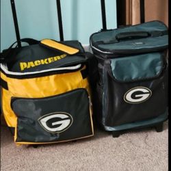 NFL, GREEN BAY PACKERS: ROLLER COOLER EACH, ASK WHICH, FIRM.