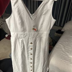 White Dress Gap Size 10