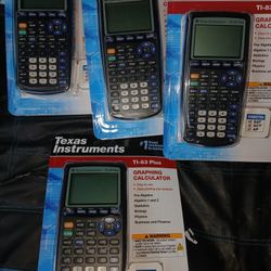 4 Texas Instruments TI-83 Plus Graphing Calculators