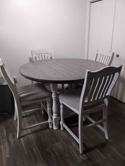 Farmhouse dining table and chairs