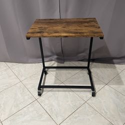 Side Table with Wheels 