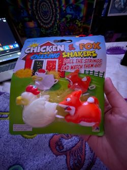 Chicken & Fox Toy Shakers